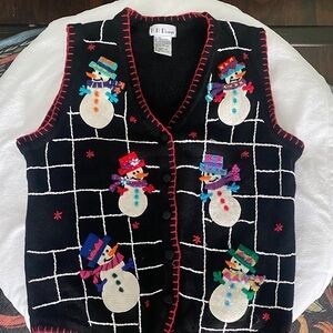 Black Snowman Vest